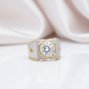 Exquisite Classic Diamond Option Men's Wedding Ring-Black Diamonds New York