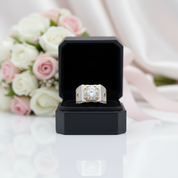 Exquisite Classic Diamond Option Men's Wedding Ring-Black Diamonds New York