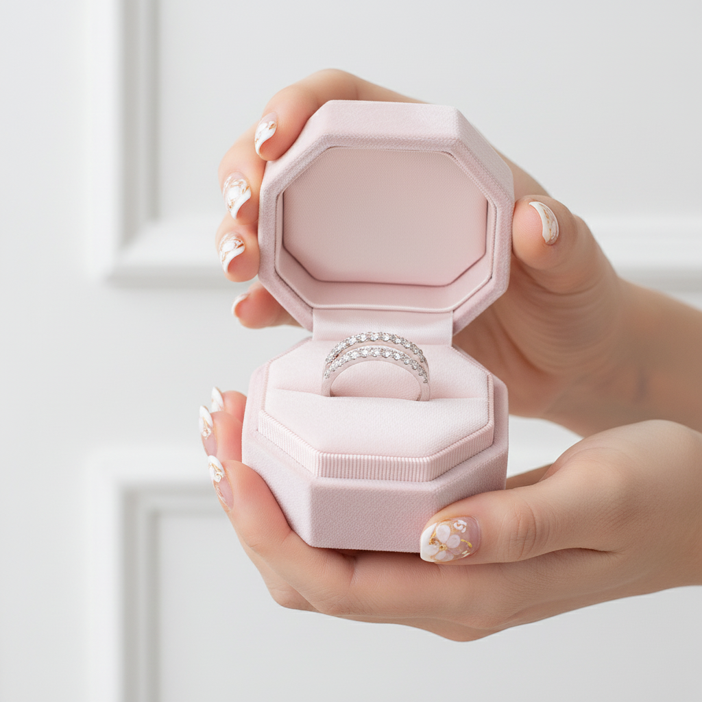 Exquisite Double Layer Round Cut Diamond Wedding Band Enhancer-Black Diamonds New York