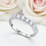 Exquisite Eternity Diamond Promise Ring-Black Diamonds New York