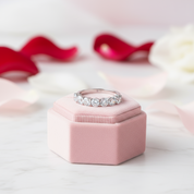 Exquisite Eternity Diamond Promise Ring-Black Diamonds New York