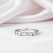 Exquisite Eternity Diamond Option Promise Ring-Black Diamonds New York
