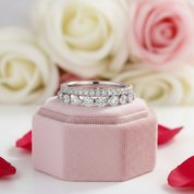 Exquisite Women's Stackable Wedding Band Set-Black Diamonds New York