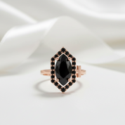 Fate- 1 Carat Black Diamond Option Victorian Gothic Ring