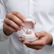 3.2 Carat Cushion Cut Halo Wedding Set-Black Diamonds New York
