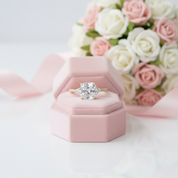 3.5 Carat Cushion Cut Engagement Ring-Black Diamonds New York
