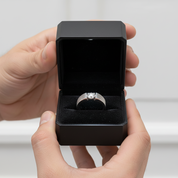 6.5mm Round Diamond Option Antique Men's Ring-Black Diamonds New York