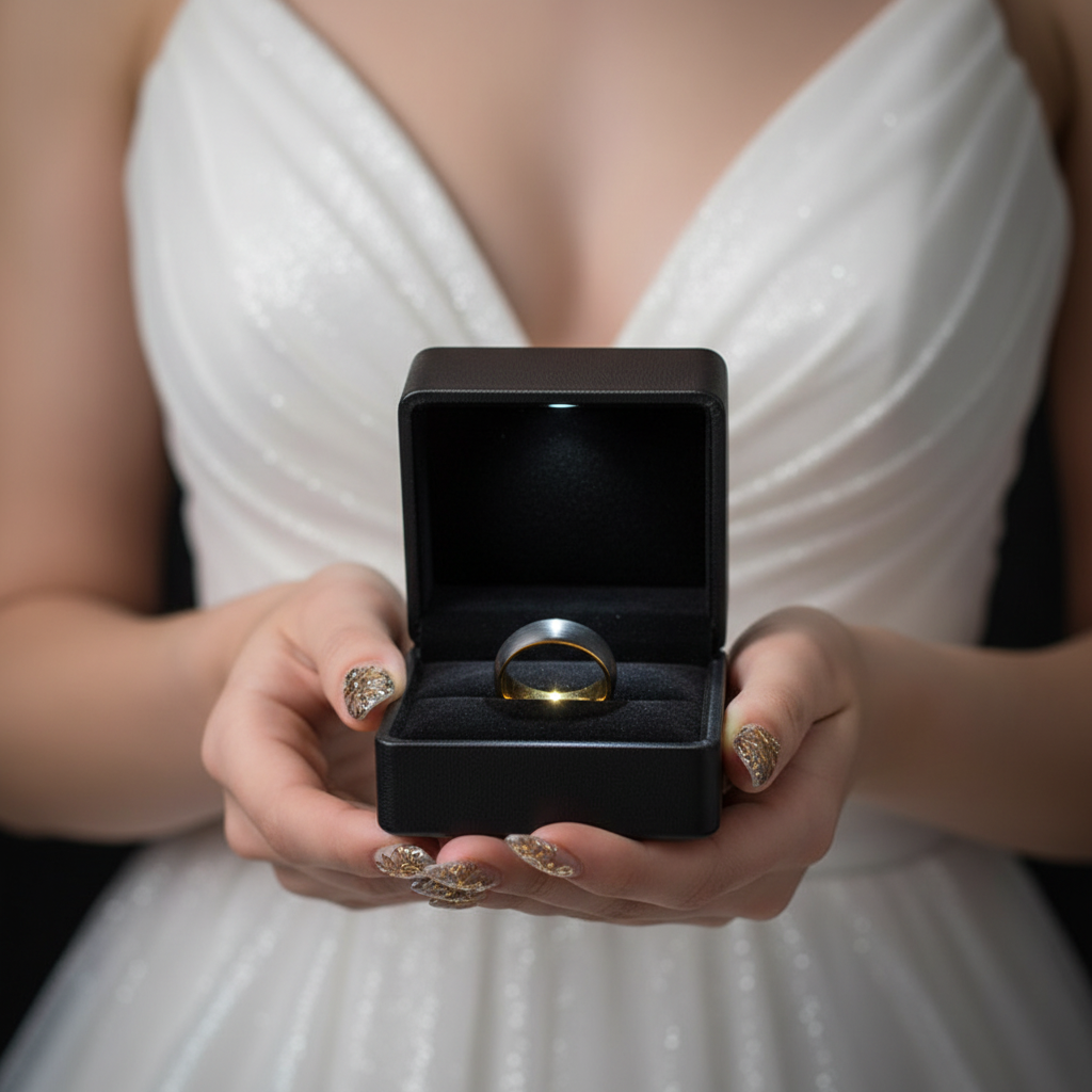 Classic Brushed Black Tungsten Men's Wedding Band-Black Diamonds New York