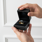 Classic Brushed Black Tungsten Men's Wedding Band-Black Diamonds New York