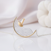Creative Sailboat Necklace-Black Diamonds New York
