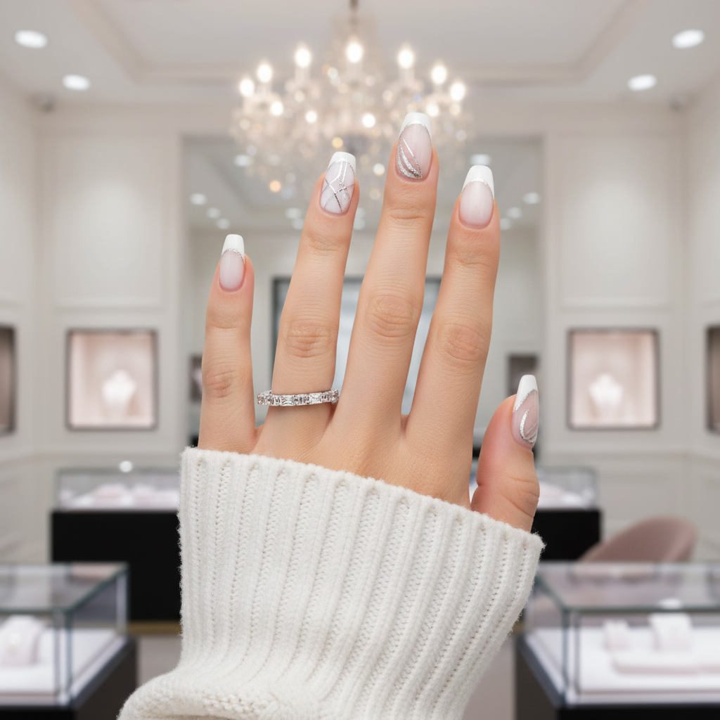 Emerald Cut Diamond Option Wedding Band-Black Diamonds New York