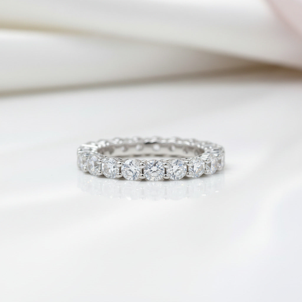 Gorgeous 4 Prong Round Cut Simulated Diamond Option Ring Set-Black Diamonds New York