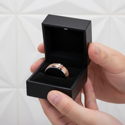 Men's Tungsten Carbide Diamond Option Wedding Band-Black Diamonds New York