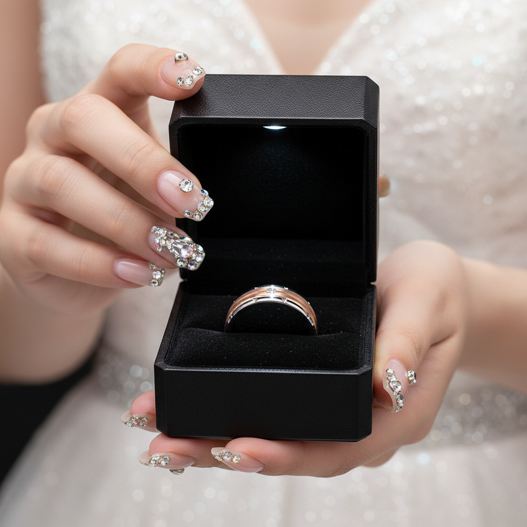 Men's Tungsten Carbide Diamond Option Wedding Band-Black Diamonds New York