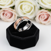 Men's Tungsten Carbide Diamond Wedding Band-Black Diamonds New York