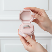 Round Cut Diamond Eternity Halo Ring Band-Black Diamonds New York