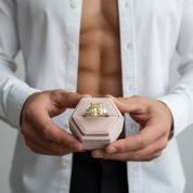 Three Yellow Stone Diamond Radiant Cut Engagement Ring-Black Diamonds New York