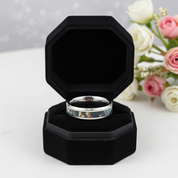 Forest Camouflage Tungsten Men's Wedding Band-Black Diamonds New York