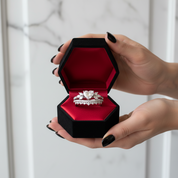 Forever In My Heart- 1.25ct Heart Cut Diamond Option Gothic Promise Ring-Black Diamonds New York