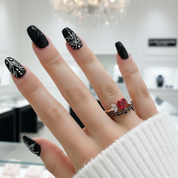 Forever In My Heart- 1.25ct Heart Cut Diamond Option Gothic Promise Ring-Black Diamonds New York