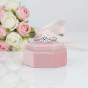 Four Prong Luxury Diamond Option Engagement Ring-Black Diamonds New York