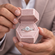 Four Prong Luxury Diamond Option Engagement Ring-Black Diamonds New York