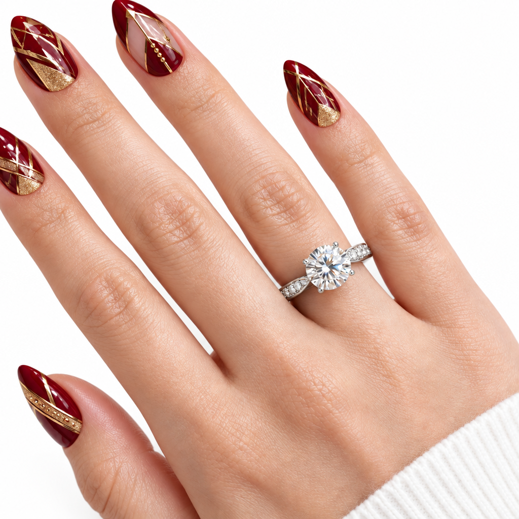 Four Prong Luxury Diamond Option Engagement Ring-Black Diamonds New York
