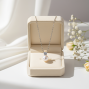 Freshwater Pearl 0.3 Ct Diamond Necklace-Black Diamonds New York