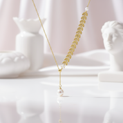 Freshwater Pearl 18k Yellow Gold Necklace-Black Diamonds New York