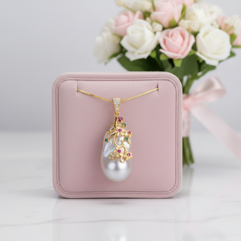 Freshwater Pearl Bohemia Option Necklace-Black Diamonds New York