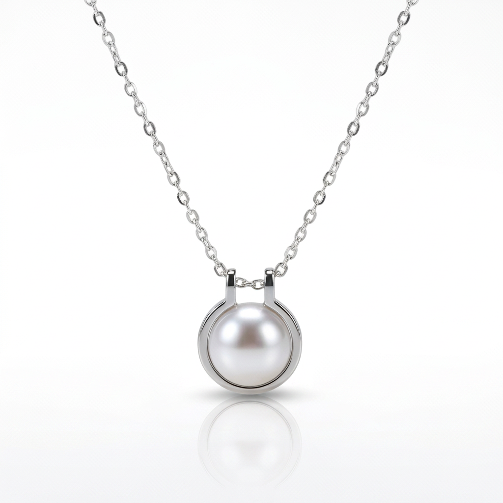 Fresh Pearl Pendant Necklace-Black Diamonds New York