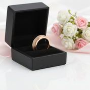 Frosted Men's Tungsten Carbide Wedding Band-Black Diamonds New York