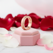 Frosted Men's Tungsten Carbide Wedding Band-Black Diamonds New York