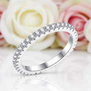 Full Eternity 4PC Stackable Ring Band Set-Black Diamonds New York