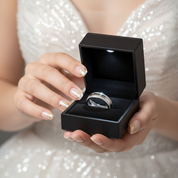 Full Eternity Men's Wedding Band Ring with Diamond Option-Black Diamonds New York