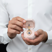 Gold Anchor Pendant-Black Diamonds New York