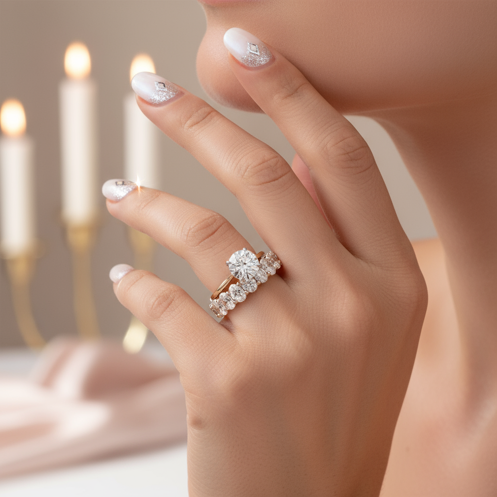 Gorgeous 3.5 Carat Round Cut Wedding Ring Set-Black Diamonds New York