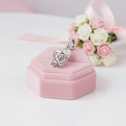 Gorgeous Basketball Charm with Diamond Option-Black Diamonds New York