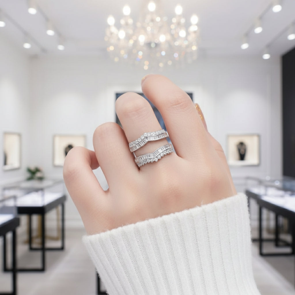 Gorgeous Diamond Women's Wedding Band Enhancer-Black Diamonds New York