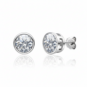 Gorgeous Round Cut Diamond Option Stud Earrings-Black Diamonds New York