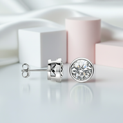 Gorgeous Round Cut Diamond Stud Earrings-Black Diamonds New York