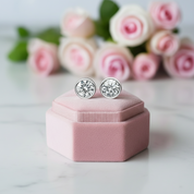 Gorgeous Round Cut Diamond Stud Earrings-Black Diamonds New York