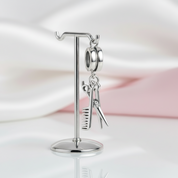 Gorgeous Scissor and Comb Charm-Black Diamonds New York