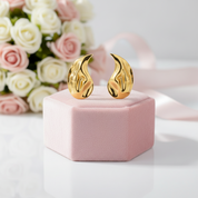 Gorgeous Water Drop Women's Stud Earrings-Black Diamonds New York