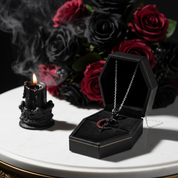 Gothic Black Moon Rose & Butterfly Charm Series-Black Diamonds New York