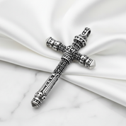 Gothic Cross with Diamond Option Sword Pendant-Black Diamonds New York
