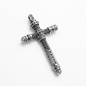 Gothic Cross with Diamond Option Sword Pendant-Black Diamonds New York
