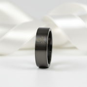 Gothic Skull Cross Bone Men's Ring Band-Black Diamonds New York