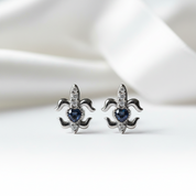 Gothic Stud Earrings with Black Diamond Option-Black Diamonds New York
