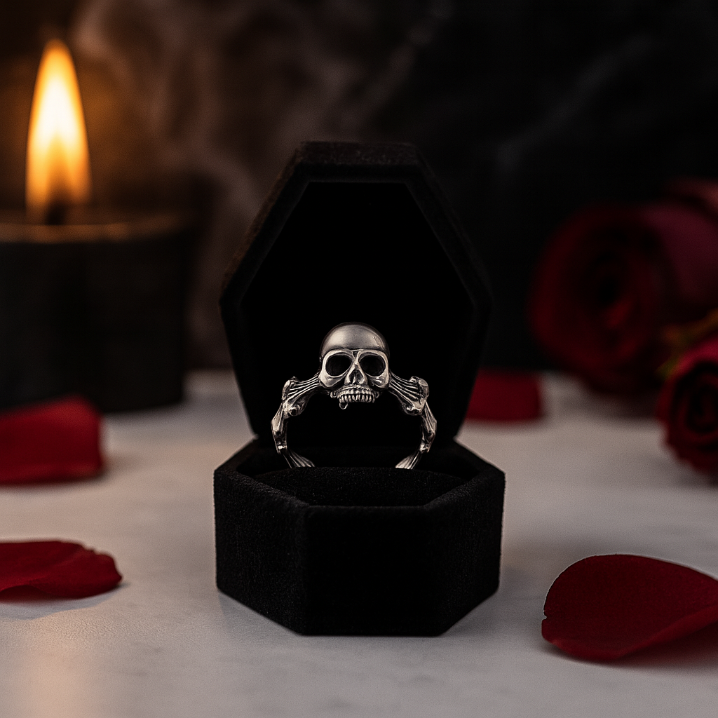 Dark Skull Punk Bracelet-Black Diamonds New York